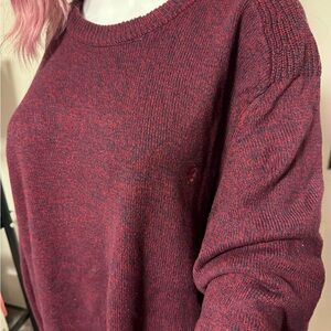 Nwot izod maroon with hints of blue xxl pull over sweater